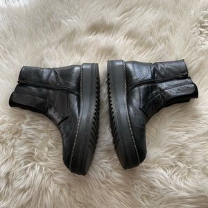 Zip Up Platform Boots